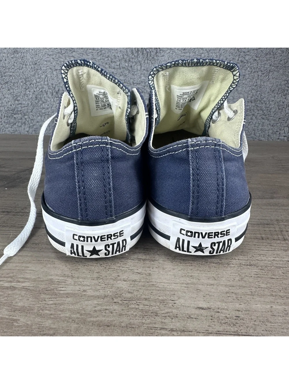 Converse All Star Low Top Sneakers Navy Blue Size 5.5 Women / 7.5 Men